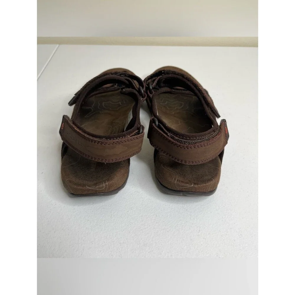 Merrell Sandspur Brown Sport Sandals Men Sz 10 Adjustable Hiking Comfort Outdoor